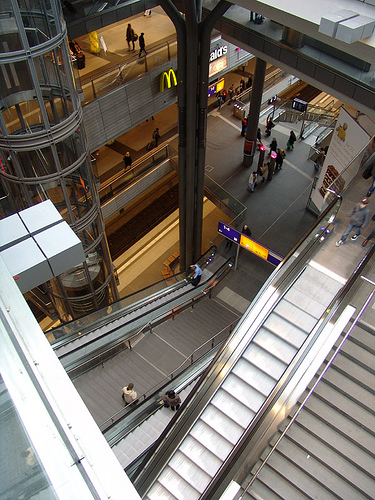 Berlin Hauptbanhof stairs